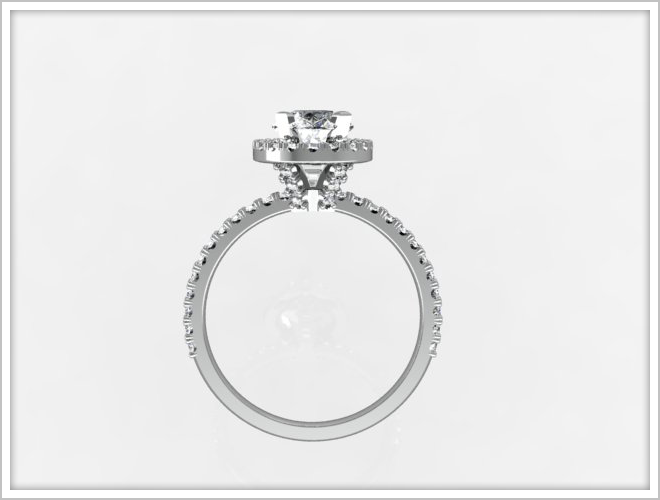 Custom Platinum Engagement Ring By Michael Herr Diamonds