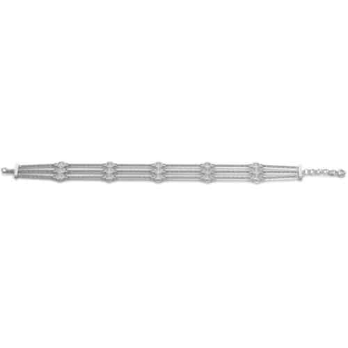 S. Kashi White Gold Diamond By The Yard Bracelet (B4155-2.3MWG)