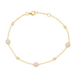 S. Kashi Yellow Gold Diamond Bracelet (B4422YG)