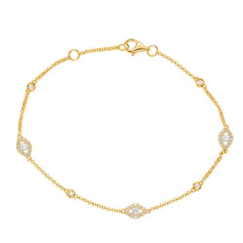 S. Kashi Yellow Gold Diamond Bracelet (B4424YG)