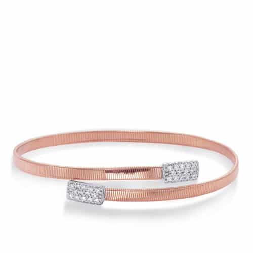 S. Kashi Rose Gold Bangle Italian Made (B4449RW)