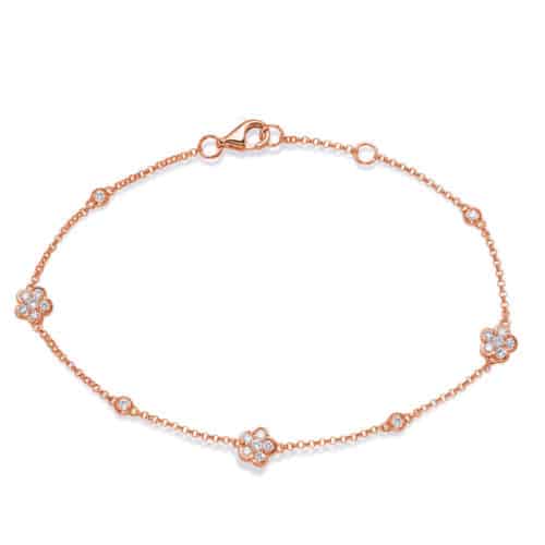 S. Kashi Rose Gold Diamond By The Yard Bracelet (B4462RG)