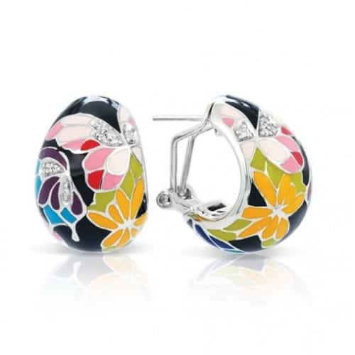 Belle etoile Butterfly Kisses Black Earrings