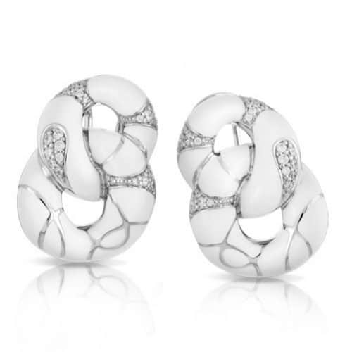 Belle etoile Catena White Earrings