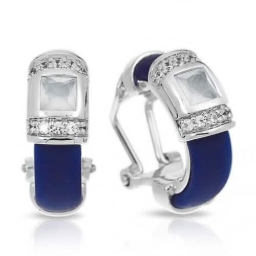 Belle etoile Celine Blue & Milkstone Earrings