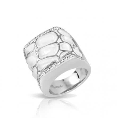 Belle etoile Coccodrillo White Ring