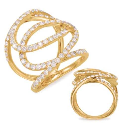 S. Kashi Yellow Gold Diamond Fashion Ring (D4405YG)