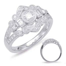 S. Kashi White Gold Diamond Fashion Ring (D4544WG)