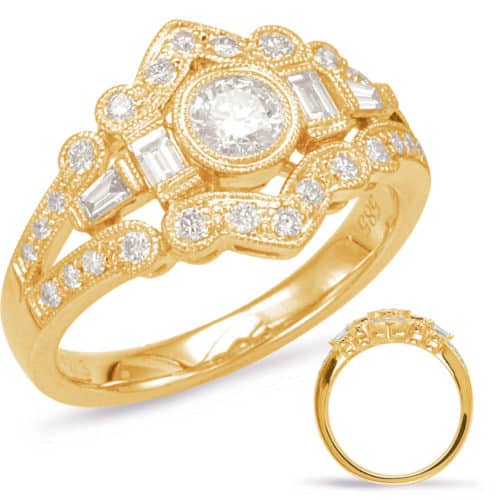 S. Kashi Yellow Gold Diamond Fashion Ring (D4544YG)