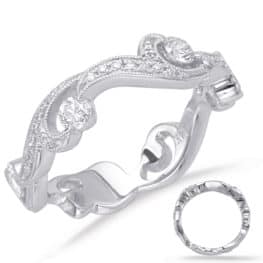 S. Kashi White Gold Diamond Fashion Ring (D4632WG)