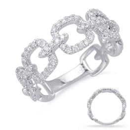 S. Kashi White Gold Diamond Fashion Ring (D4655WG)