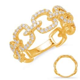 S. Kashi Yellow Gold Diamond Fashion Ring (D4655YG)