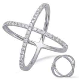 S. Kashi White Gold Diamond Fashion Ring (D4671WG)