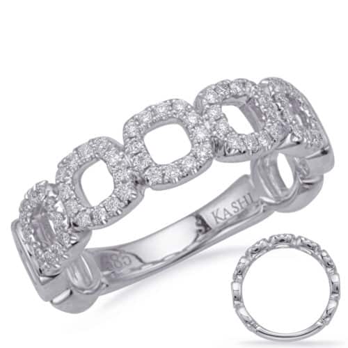 S. Kashi White Gold Diamond Fashion Ring (D4683WG)