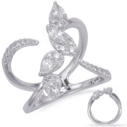 S. Kashi White Gold Diamond Fashion Ring (D4690WG)