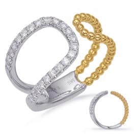 S. Kashi Yellow & White Gold Diamond Fashion Ring (D4724YW)