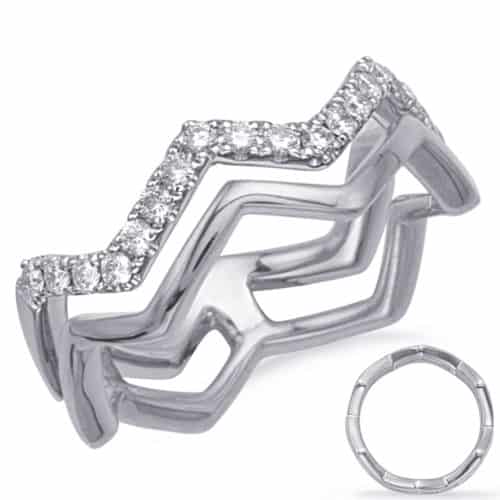S. Kashi White Gold Diamond Fashion Ring (D4725WG)