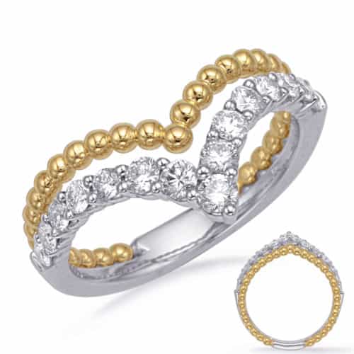 S. Kashi Yellow & White Gold Diamond Fashion Ring (D4729YW)