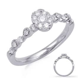 S. Kashi White Gold Diamond Fashion Ring (D4738WG)