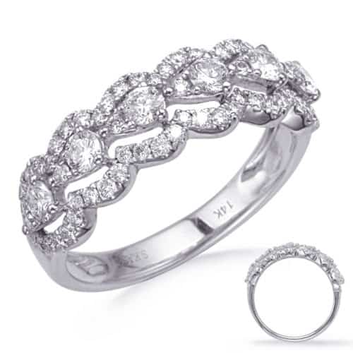 S. Kashi White Gold Diamond Fashion Ring (D4748WG)
