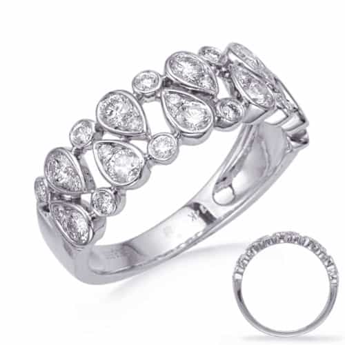 S. Kashi White Gold Diamond Fashion Ring (D4751WG)