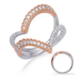 S. Kashi Rose & White Gold Diamond Fashion Ring (D4756RW)