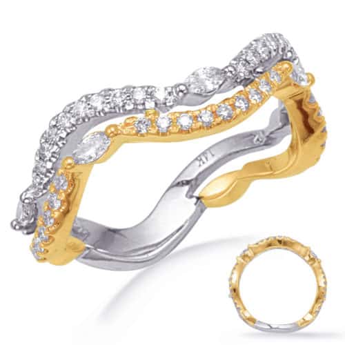 S. Kashi Yellow & White Gold Diamond Fashion Ring (D4760YW)