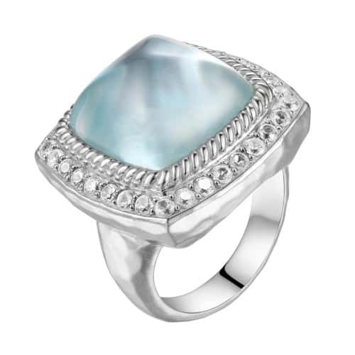 Meira T White Topaz Ring with Diamonds | Michael Herr Diamonds & Fine ...