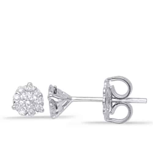 S. Kashi Three Prong Earring Setting .20ct (E7933-20WG)