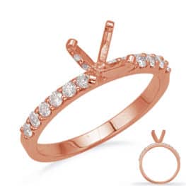 S. Kashi Rose Gold Engagement Ring (EN6593RG)