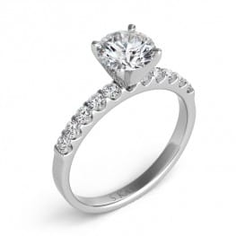 S. Kashi & Sons 1 Ct Round Diamond Engagement Ring.