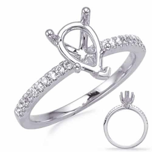 S. Kashi White Gold Engagement Ring (EN7470-6X4MPSWG)