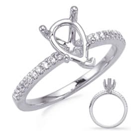 S. Kashi White Gold Engagement Ring (EN7470-7X5MPSWG)