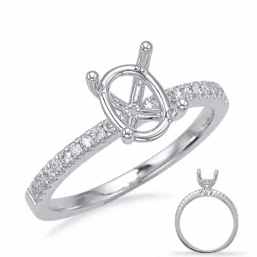 S. Kashi White Gold Engagement Ring (EN7470-8X6MOVWG)