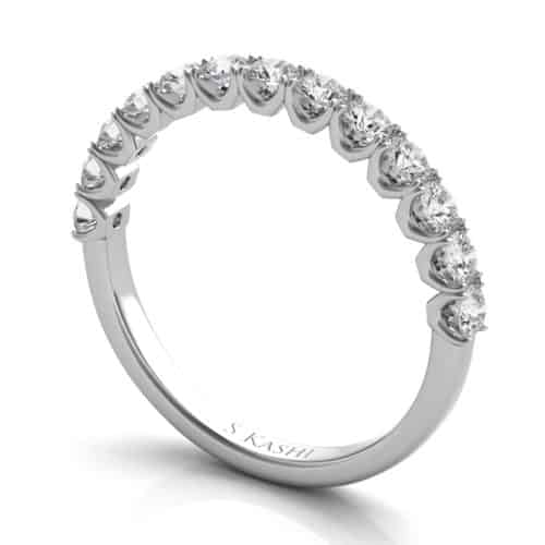 S. Kashi White Gold Wedding Band (EN7637-BWG)