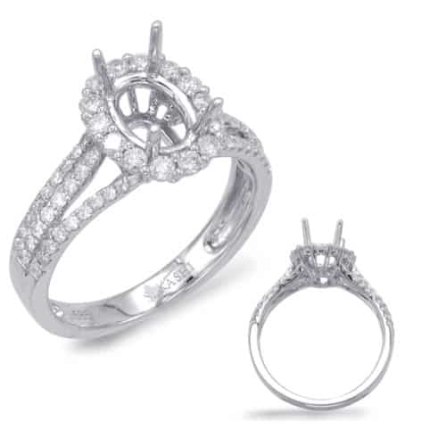 S. Kashi White Gold Engagement Ring (EN7655-8X6MWG)