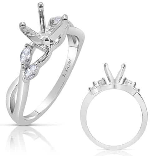 S. Kashi White Gold Engagement Ring (EN7711WG)