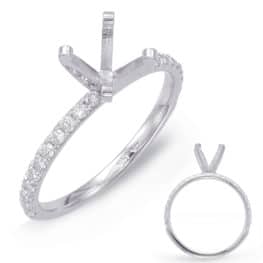 S. Kashi White Gold Engagement Ring (EN7785WG)