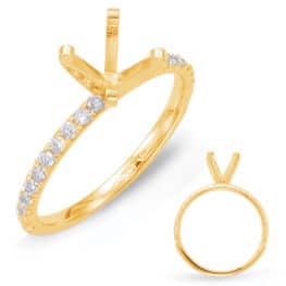 S. Kashi Yellow Gold Engagement Ring (EN7785YG)