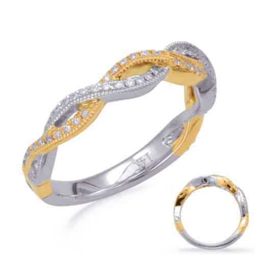 S. Kashi White & Yellow Gold Matching Band (EN7817-BYW)