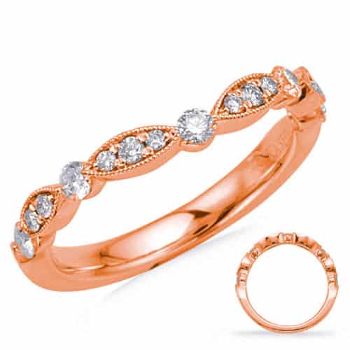 S. Kashi Rose Gold Matching Curved Band (EN7866-BC10RG)