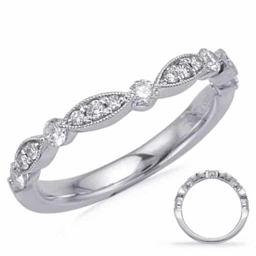 S. Kashi White Gold Matching Curved Band (EN7866-BC10WG)