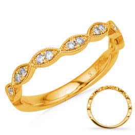 S. Kashi Yellow Gold Matching Band Curved (EN7897-BCYG)
