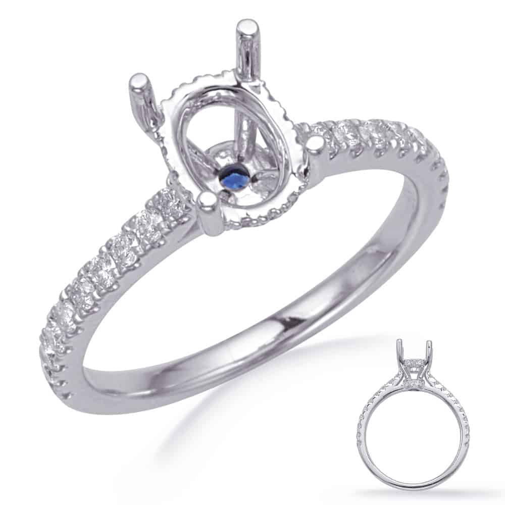 Kashi Rind S. Kashi White Gold Engagement Ring (EN7926-6X4MOVWG) - Michael Herr ...