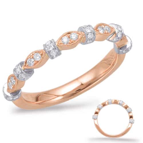 S. Kashi Rose & White Gold Matching Band (EN7951-B10RW)