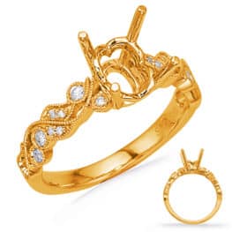 S. Kashi Yellow Gold Engagement Ring (EN8036-7X5MYG)