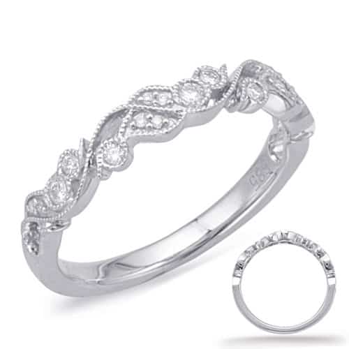 S. Kashi White Gold Wedding Band (EN8036-BWG)