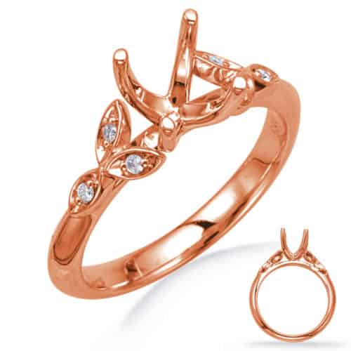 S. Kashi Rose Gold Diamond Engagement Ring (EN8042-50RG)