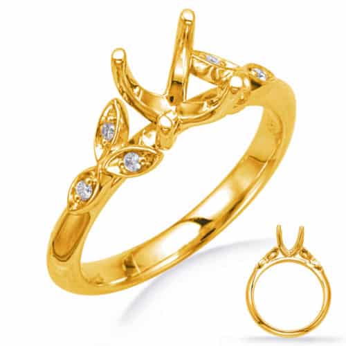 S. Kashi Yellow Gold Engagement Ring (EN8042-75YG)