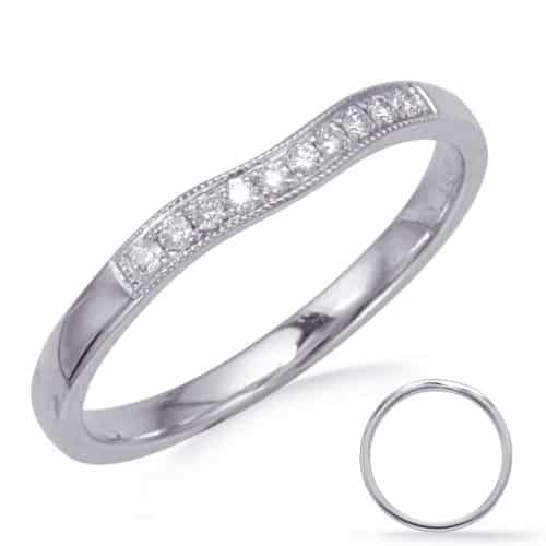 S. Kashi White Gold Diamond Wedding Band (EN8050-B50WG)